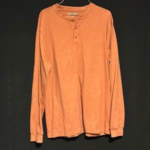 Wrangler Large Men’s Long Sleeve Shirt Like New Great Comdition Orange